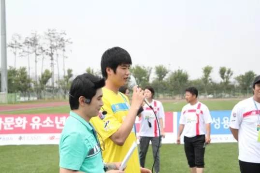 축구 클리닉 현장 진행